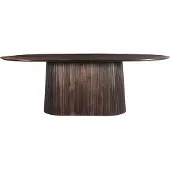 LivingFurn Eettafel Salvator Walnoot 200cm Mangohout Ovaal
