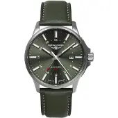 Bauhaus Horloge, Zegarek Bauhaus Aviation 2868-4, automatisch, Groen, (Analoog horloge)