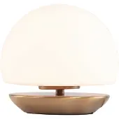 Steinhauer Ancilla 7932BR – Bronzen tafellamp met wit glas en 3-staps touchdimmer
