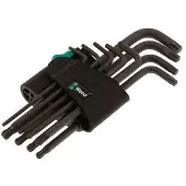 Wera 9-Delige Torx Inbussleutelset Tx8 Tot Tx40 Lang Met Zeskantkogelkop