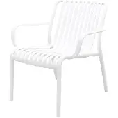 Van der Garde Tuinmeubelen Stripe Loungestoel - Wit