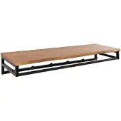 Fraaai Joshua kapstok 6 haken met hoedenplank acaciahout