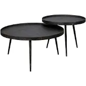 Fraaai Roos salontafel - set van twee rond