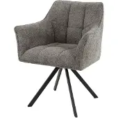 Fraaai Ramon draaibare eetkamerstoel - boucle - taupe