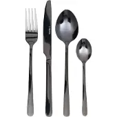 Homla Bestekset - B2LUGANO - Zwart - 24 Stuks - 854274