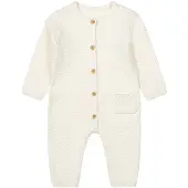 Dirkje baby boxpak offwhite Ecru Jongens/Meisjes Katoen Ronde hals Effen - maat 56