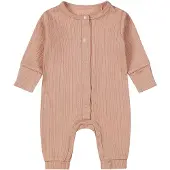 Dirkje baby boxpak roze Meisjes Katoen Ronde hals Effen - maat 44