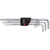 Wiha 01418 Inbus Haakse schroevendraaierset 1.5 mm, 2 mm, 2.5 mm, 3 mm, 4 mm, 5 mm, 6 mm, 8 mm, 10 mm 1.5 mm 9-delig