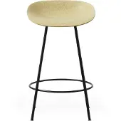 Normann Copenhagen Barstoel Mat Barstool 65 cm Black Steel Hemp
