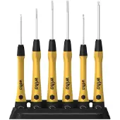 Wiha Set precisieschroevendraaiers | 6 delig | sleuf/PH | ESD | 1 stuk - 43707 43707