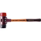 HALDER Kunststofhamer | lengte 330 mm kop d. 40 mm | middelhard/hard hout | rubber zwart/plastic rood | 1 stuk - 3026.040 3026.040