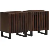 vidaXL Nachtkastjes 2 st 40x34x46 cm massief mangohout