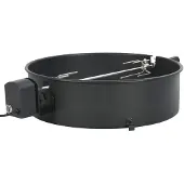 vidaXL BBQ rotisserie ring 57 cm zwart