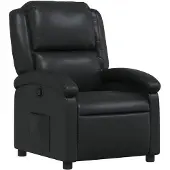 vidaXL Relaxfauteuil Zwart Kunstleer