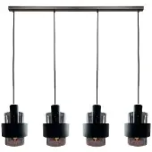 Freelight Hanglamp Chiasso 4 lichts L120 cm zwart