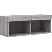vidaXL Tv-meubel met LED-verlichting 80x30x30 cm grijs sonoma eiken