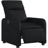 vidaXL Fauteuil elektrisch verstelbaar kunstleer zwart