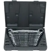 Ks Tools 503.4265 Ring-steeksleutelset 12-delig Sleutelbreedte (metrisch) 19 mm