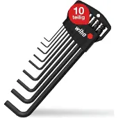 Wiha - Stiftschl?ssel Set Classic Halter 03992 Inbus Haakse schroevendraaierset 1.5 mm, 2 mm, 2.5 mm, 3 mm, 4 mm, 5 mm, 6 mm, 8 mm, 10 mm 9-delig