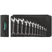 Stahlwille Set dubbele steeksleutels | 10-delig SW6-32 mm | chroom-legering-staal verchroomd | 1 stuk - 96400307 96400307