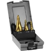 Bosch stappenboor HSS-TiN set, 3 st. 4-12 / 4-20 / 6-30 - 2608587...