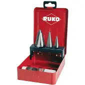 RUKO Tin geschilde boorsets. Metalen cassette. Set HSE-CO