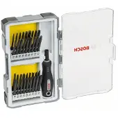 Bosch 2607017320 2607017320 Bitset 37-delig Plat, Kruiskop Phillips, Kruiskop Pozidriv, Zesrond-TX BO, Tri-Wing, Spanner, Binnen-vierkant