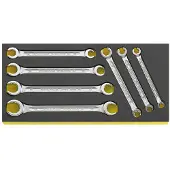 Stahlwille 96838758 TCS 24/7, 8X10-19X22 MM Dubbele ringsleutelset Sleutelbreedte (metrisch) 8 - 22 mm