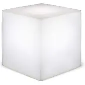 New Garden Deco-solarlamp buiten Cuby, dimbaar, wit / opaal, Kunststof, solar tuinverlichting