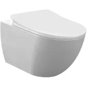 Boss & Wessing Wandcloset BWS Freedom Randloos Met Bidet Mat Wit (Exclusief zitting)