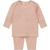 Dirkje broek + longsleeve roze Set Meisjes Katoen Ronde hals Effen - maat 62