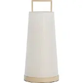 Light & Living Japandi Tafellamp Fyon Ø 20cm Creme Met Wit