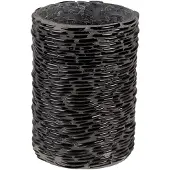 Clayre & Eef Zwarte Waxinelichthouder Ø 10*15 cm 6GL3150