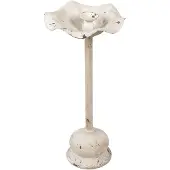 Clayre & Eef Witte Kandelaar Ø 22*48 cm 6Y4282