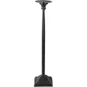 Clayre & Eef Zwarte Kandelaar Ø 10*44 cm 6Y4469L