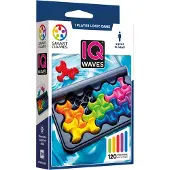 SmartGames IQ Waves - Logisch Denkspel & Reispuzzel - 120 Opdrachten met Golvende Vormen - Educatief Solospel met Soft-Touch - Vanaf 6 Jaar