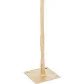 J-Line 36813 Boom Pluimen Staal Goud/Wit Large - 140 x 140 x 190 cm