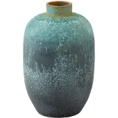 J-Line Vase vintage ceramic azure small