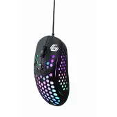 Gembird MUSG-RAGNAR-RX400, Muismat, geschikt voor links- en rechtshandige gebruikers, USB Type-A, 10000 DPI, zwart