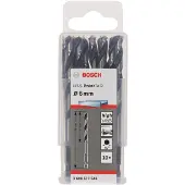 Bosch 2608577546 PointTeQ HSS Metaal-spiraalboor 10-delig 6 mm Gezamenlijke lengte 98 mm Gebruineerd DIN 338 Zeskant schacht 1 stuk(s)