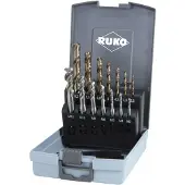 RUKO 245052RO Machinetapboorset 14-delig Metrisch M3, M4, M5, M8, M10, M12 Rechtssnijdend DIN 371, DIN 376 HSSE-Co 5 Model B 1 set(s)
