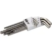 Bahco BE-9770I Zeskant Haakse schroevendraaierset 2.5 mm, 2 mm, 3 mm, 4 mm, 5 mm, 6 mm, 8 mm, 10 mm 9-delig