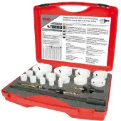 RUKO 126318 Gatenzaagset 21-delig 16 mm, 19 mm, 21 mm, 24 mm, 25 mm, 29 mm, 32 mm, 37 mm, 40 mm, 48 mm, 51 mm, 54 mm, 60 mm, 73 mm, 83 mm 1 stuk(s)