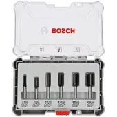 Bosch 6-delige sleuvenfrezenset 6mm schacht - 2607017465