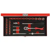 Gedore R49004033 3300000 Dopsleutelset 1/4