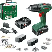 Bosch EasyDrill 18V 40 drill driver + 2 x 18V 1.5Ah batteries + Systembox with 241 accessories + charger AL1810CV 06039D8007