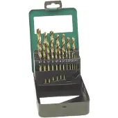 BRÜDER MANNESMANN M54319 HSS-Co 5 Metaal-spiraalboorset 19-delig 1 mm, 1.5 mm, 2 mm, 2.5 mm, 3 mm, 3.5 mm, 4 mm, 4.5 mm, 5 mm, 5.5 mm, 6 mm, 6.5 mm Kobalt 1