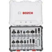 Bosch Powertools 15-Delige Gemengde Freesset 6mm - 2607017471
