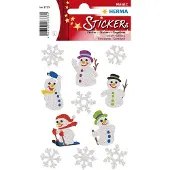 Herma Stickers De Mencen van de sneeuw, glitter - 10 stuks
