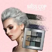 Miss Cop VEGAN Oogschaduw KLEURENPALET N° 04 - GRIJS.